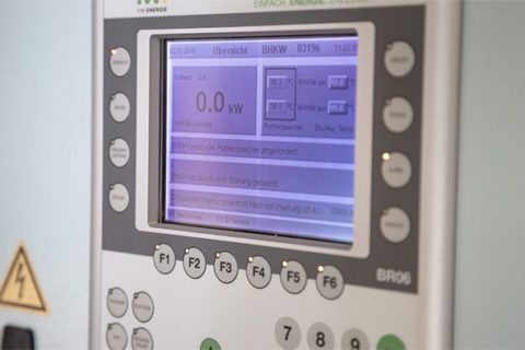 modernes Blockheizkraftwerk Piusheim